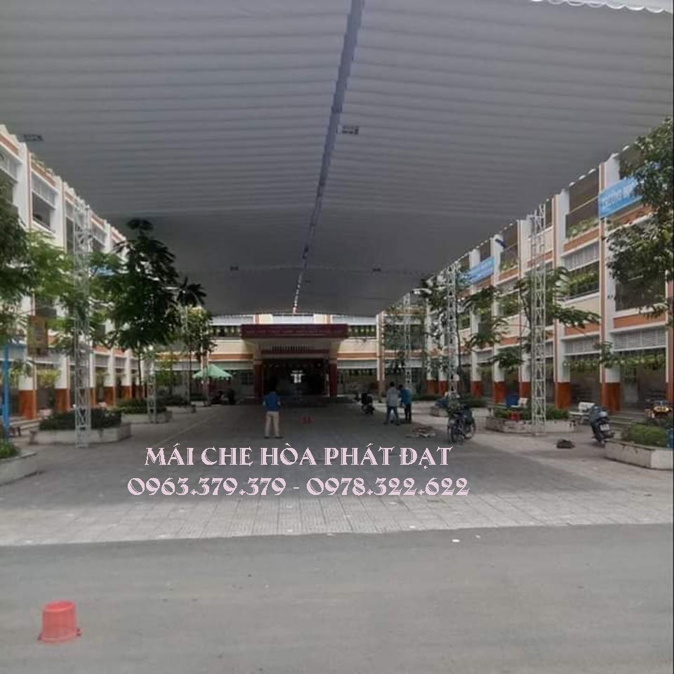 báo giá lắp đặt mái che bạt xếp, mái bạt kéo lượn sóng uy tín tại CẨM MỸ - ĐỒNG NAI