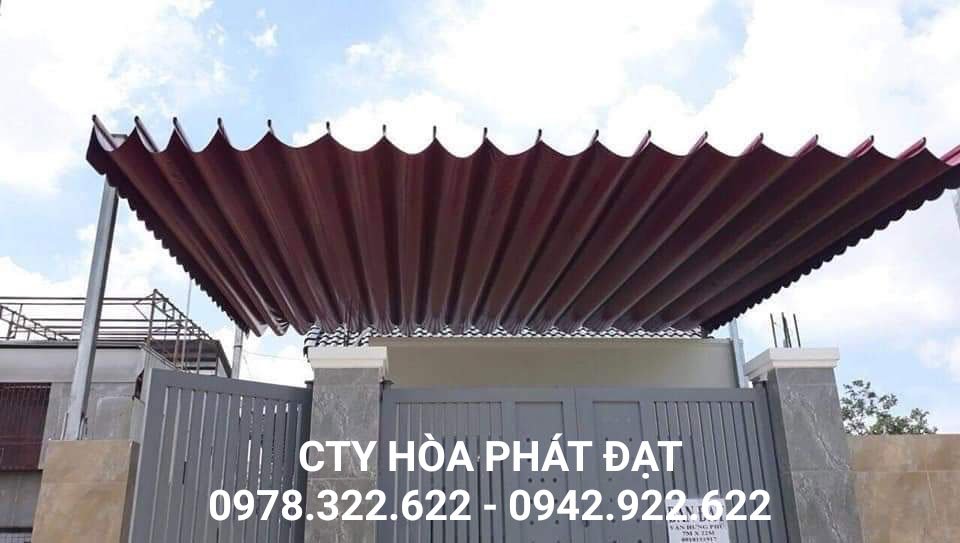 báo giá lắp đặt mái che bạt xếp, mái bạt kéo lượn sóng uy tín tại QUẬN GÒ VẤP - TPHCM