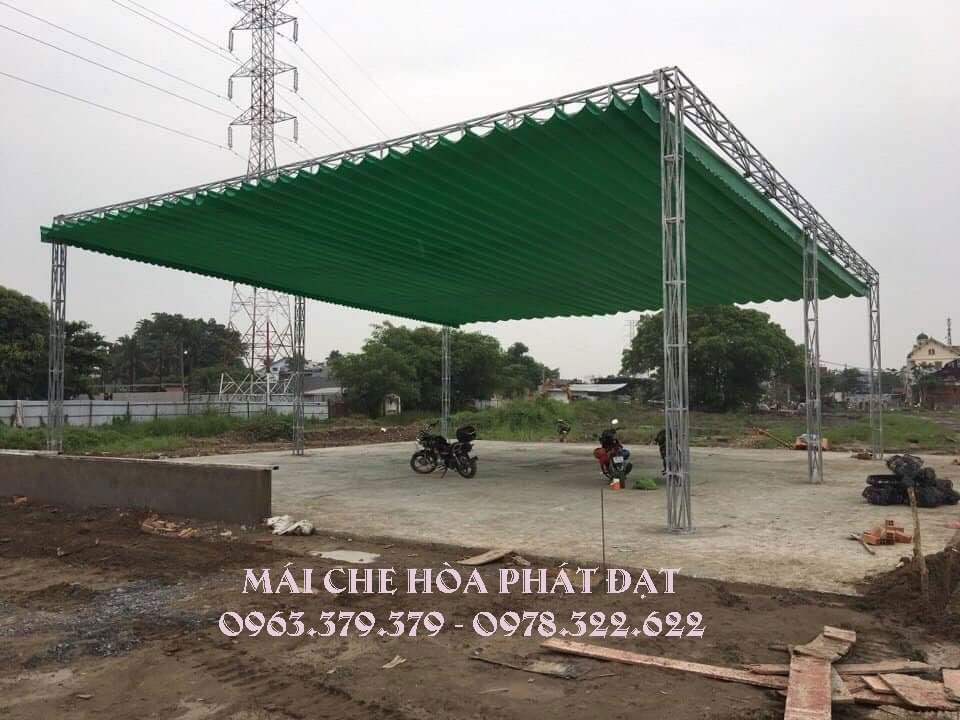 Chuyên Sĩ Lẽ Bạt Che Nắng Mưa Tự Cuốn Ngoài Trời, May Ép Gia Công Bạt Mái Che Xếp Bạt Kéo Tại LONG THÀNH - ĐỒNG NAI