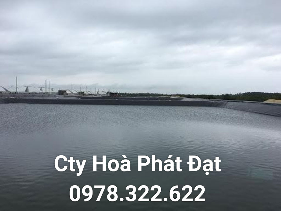Báo giá bán lẻ màng bạt nhựa chống thấm HDPE màu xanh đen lót ao hồ bờ ao chứa nước giá rẻ tại Điện Biên Phủ