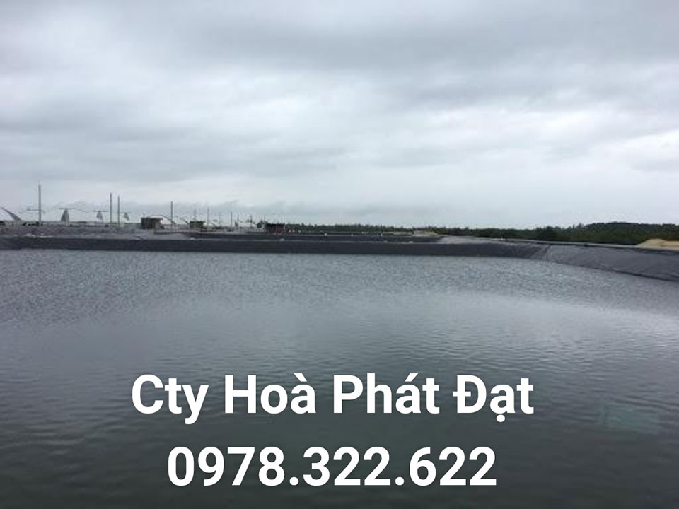 Báo giá bán lẻ màng bạt nhựa chống thấm HDPE màu xanh đen lót ao hồ bờ ao chứa nước giá rẻ tại Nha Trang Khánh Hoà