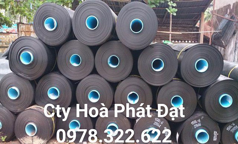 Báo giá bán lẻ màng bạt nhựa chống thấm HDPE màu xanh đen lót ao hồ bờ ao chứa nước giá rẻ tại Điện Biên Phủ 