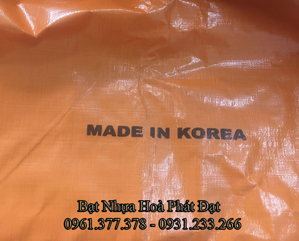 Bảng giá bạt nhựa xanh cam, bạt sọc 3 màu, bạt che công trình xây dựng che nắng mưa ngoài trời giá rẻ tại Thái Nguyên