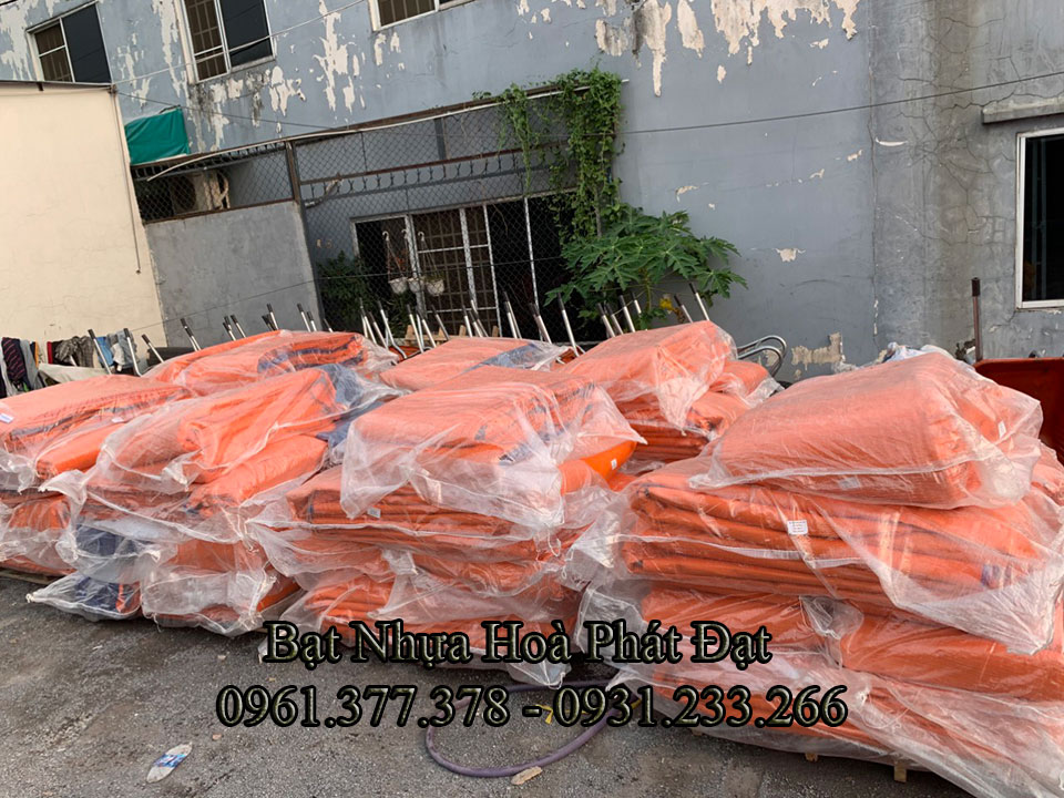 Bảng giá bạt nhựa xanh cam, bạt sọc 3 màu, bạt che công trình xây dựng che nắng mưa ngoài trời giá rẻ tại Quy Nhơn Bình Định