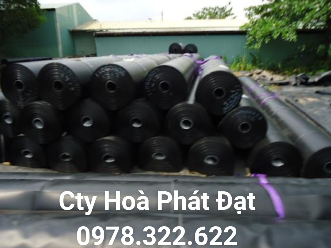 Hình ảnh: vải bạt chống thấm nước HDPE đen khổ 5m