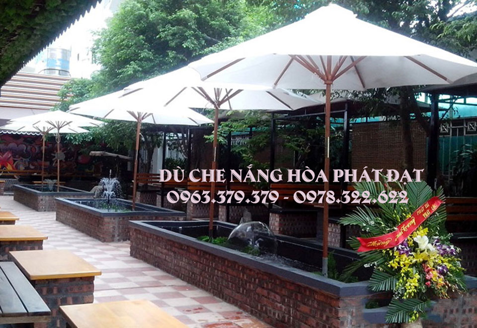 Hình ảnh: sản phẩm dù che nắng quán cafe đẹp Hòa Phát Đạt