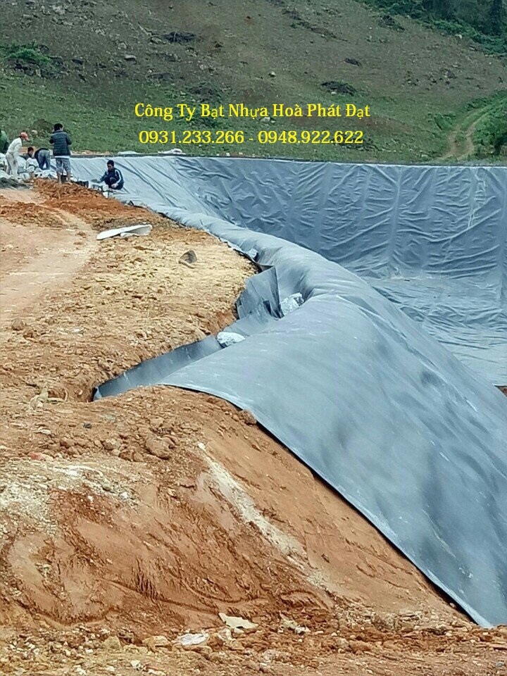 Hình ảnh: vải bạt chống thấm nước HDPE xanh khổ 5m