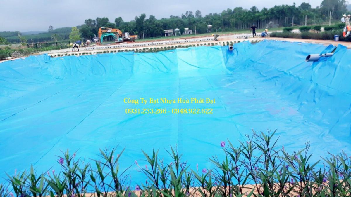 Hình ảnh: vải bạt chống thấm nước HDPE xanh khổ 5m