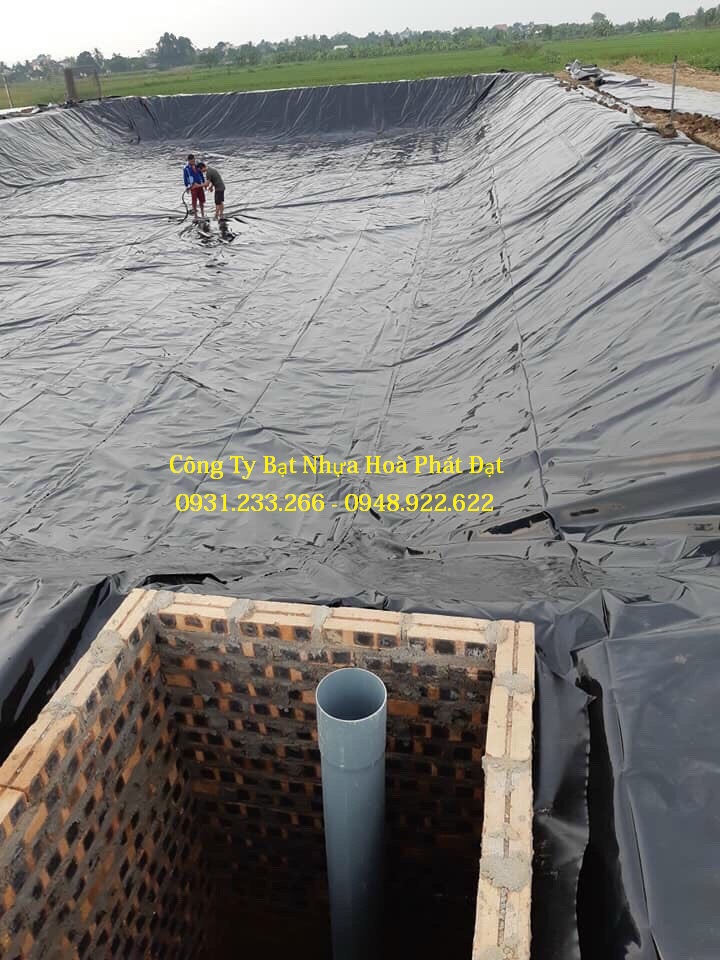 Hình ảnh: bạt chống thấm lót ao hồ chứa nước khổ 5m