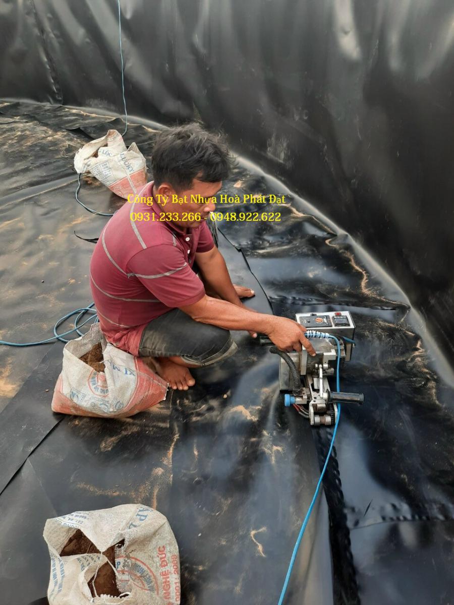 Hình ảnh: sản phẩm bạt chống thấm lót ao hồ chứa nước