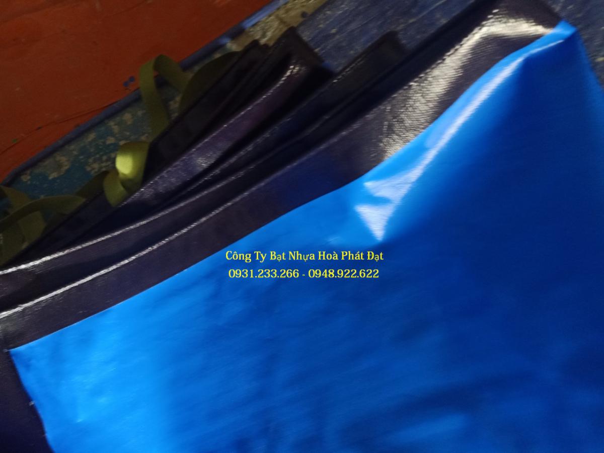 Hình ảnh:  bạt nhựa xanh cam 2 da khổ 4m*50m – 24kg