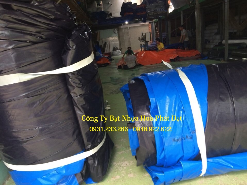 Hình ảnh: bạt nhựa che phủ xanh dương xanh tím khổ 2m*100m – 50kg