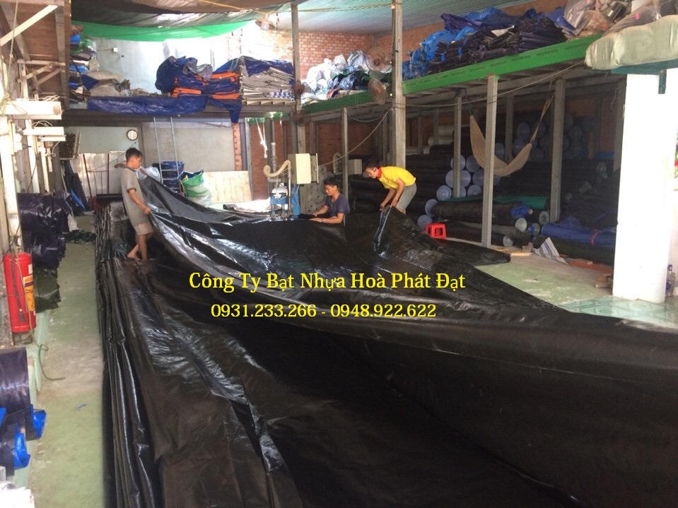 Hình ảnh: bạt nhựa che phủ xanh rêu xanh tím khổ 2m*100m – 50kg