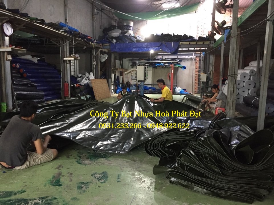 Hình ảnh: bạt nhựa che phủ xanh rêu xanh tím khổ 6m*50m – 75kg